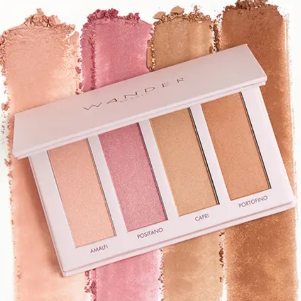 WANDER BEAUTY RIVIERA BLUSH AND BRONZER LIMITED EDITION PALETTE.